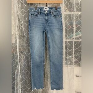 Paige Amber Mid Rise Straight Leg Jeans 25